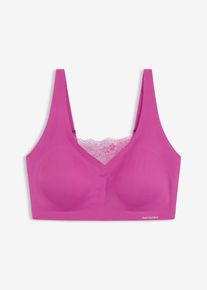 Vattert Feel Comfort Lasercut-bralette, lilla, størrelse 36/38 (S), bonprix