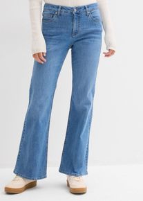 Flared-jeans Mid Waist, blå, størrelse 40, bonprix