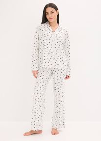 Oversized pyjamas, hvit, størrelse 40/42 (M), bonprix