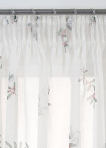 Gardin med mistelteinmønster (1-pack), hvit, størrelse 175x140 cm, bonprix