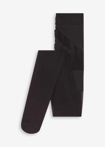 Halvtransparent strømpebukse med komfortkanter og lett kompresjon 30 DEN, svart, størrelse 40/42 (M), bonprix