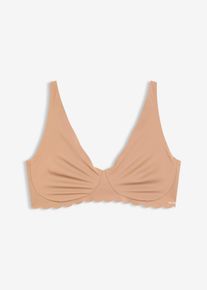 Feel Comfort Lasercut-bralette, brun, størrelse 40/42 (M), bonprix