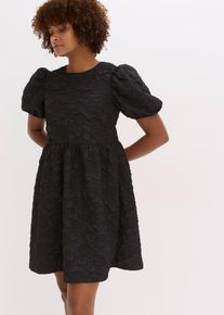 Jacquard-kjole, svart, størrelse 36, bonprix