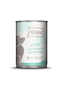 Lot MjAMjAM Adult 12 x 400 g pour chien dinde, riz
