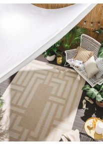benuta Nest Tepper til innendørs og utendørs bruk Bronco Krem 160x230 cm Geometrisk
