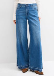 Jeans wide leg, Blu, Taglia 42, bonprix