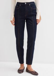 Mom jeans elasticizzati vita alta, Blu, Taglia 48, bonprix