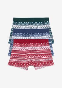 Boxer aderenti con cotone (pacco da 3), Verde, Taglia 8 (XXL), bonprix