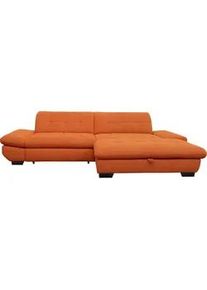 Xora Ecksofa , Orange , Textil , Uni , Ottomane rechts, L-Form , 290x198 cm , Typenauswahl, Bettkasten erhältlich, Fußauswahl, Stoffauswahl, Armteilvarianten, Sitzqualitäten, Bettfunktion erhältlich, Hocker erhältlich , Wohnzimmer, Sofas & Couches, Wohnlandschaften, Ecksofas
