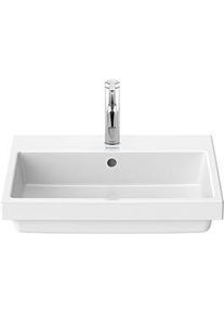 Duravit Vero Air Einbauwaschtisch 0383550000 55x45,5cm Einbau von oben, mit Überlauf, mit Hahnlochbank, 1 Hahnloch, weiß