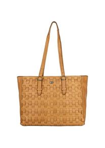Incus, Tasche, Stilvolle Lederen Shopper mit Raum Binnenvak und Ritssluiting Zak, Braun