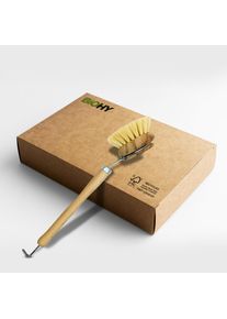 BiOHY Beechwood and Fiber Dish Brush, Wooden Brush, Kitchen Brush, Dish Brush