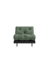 Karup Design Daybett »Daybett Roots Schlafsofa – Gästebett & Sofa aus FSC -Kiefer« Inkl. Futonmatratze in grün, Größe Liegefläche B/L: 90 cm x 200...