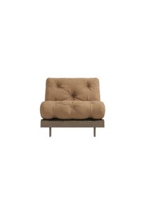 Karup Design Daybett »Daybett Roots Schlafsofa – Gästebett & Sofa aus FSC -Kiefer« Inkl. Futonmatratze in braun, Größe Liegefläche B/L: 90 cm x 200...