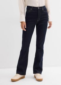 bonprix Bootcut-Jeans High Waist, blau, Gr.50, Bootcut-Jeans High Waist, 98% Baumwolle