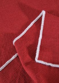 bonprix Față de masă din bumbac organic, roşu, Lxl 140/180 cm