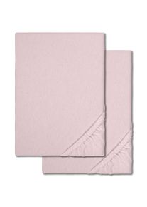 Sengelagen vinter fluffy pink 90 x 190 - 100 x 200 cm dobbeltpakke