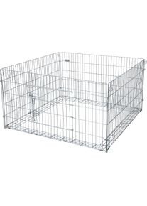 KERBL Pet Freigehege mit Ausbruchsperre 115x115x65cm, mit Schutznetz