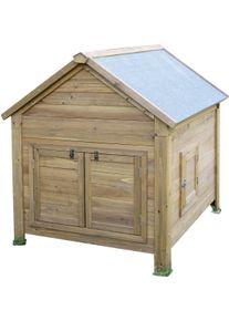 Kerbl Hobbyfarming Kleintierstall für Hühner oder Kaninchen, 105 x 100 x 108 cm
