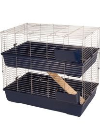 KERBL Pet Nagerkäfig MAXI BALDO TWIN 100 2-stöckig, 100 x 53 x 86 cm
