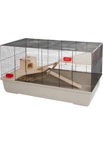 KERBL Pet Kleintierkäfig Gabbia Hamster 102, beige, 100 x 53 x 55 cm