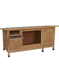 KERBL Pet Kaninchenstall XXL Vario mit Heuraufe 155x76x80cm