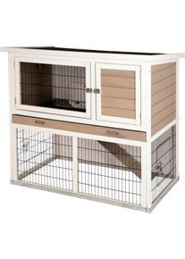KERBL Pet Nagerstall Lucky mit Metall- rahmen am Boden, 115x65x100 cm