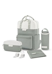 Kapten & Son Kapten & Son Bergen Wickelrucksack Set 4 tlg. Laptopfach gr&uuml;n