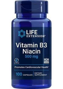 Life Extension Vitamin B3 Niacin 500 mg, 100 Kapseln
