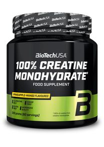 Biotech USA 100% Creatine Monohydrate, 300 g Dose, Pineapple Mango