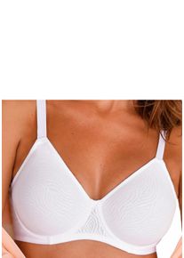 Nuance Damen Minimizer-BH in weiß ,Größe 75C, Witt, 50% Polyamid, 40% Baumwolle, 10% Elasthan