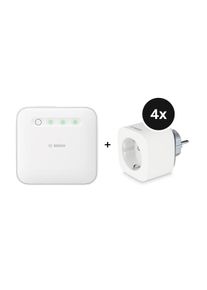 BOSCH SMART HOME Slimme Stekker Compact 4-pack + Controller II