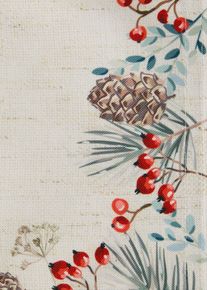 Lot de 4 sets de table avec imprimé hivernal - beige - taille 30x45 cm - bonprix