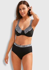 Bikini minimiseur à bretelles rembourrées (ens. 2 pces) - noir - taille 44D (95) - bonprix