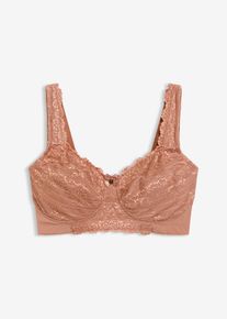Soutien-gorge minimiseur sans armatures bretelles rembourr&eacute;es - marron - taille 125D - bonprix