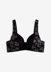 Soutien-gorge &agrave; coques et bretelles rembourr&eacute;es - noir - taille 120C - bonprix