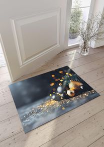 Paillasson avec motif de Noël - noir - taille 35x55 cm - bonprix