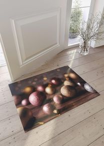 Paillasson avec motif Noël - violet - taille 38x59 cm - bonprix