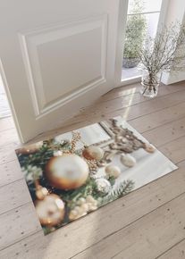 Paillasson avec motif de Noël - beige - taille 38x59 cm - bonprix