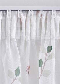 Voilage avec imprimé Noël (1 pce) - blanc - taille 175x140 cm - bonprix