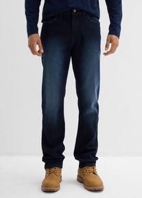 Jean droit extensible coupe confort regular - bleu - taille 48 avec coton - bonprix