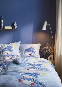 Parure de lit avec ourson - bleu - taille 135x200 cm avec coton - bonprix