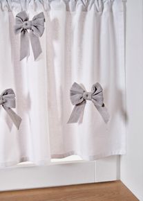 Brise-bise 100% coton - blanc - taille 45x120 cm - 100% coton - bonprix