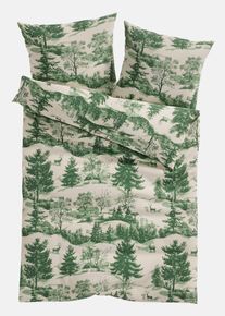 Parure de lit motif forêt - vert - taille 135x200 cm avec coton - bonprix