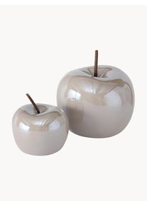 Boltze Objetos decorativos de dolomite Perly, conjunto de 2 Bege Grés Conjunto com vários tamanhos