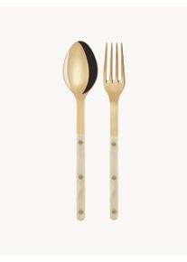 Sabre Paris Salatserver i rustfrit stål Bistrot Beige, Guld Rustfrit stål L 26 cm
