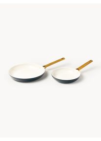 Greenpan Frigideiras com revestimento antiaderente Padova, conjunto de 2 Azul Aço inoxidável, Metal Ø 20 cm & Ø 26 cm