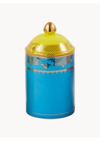 POLSPOTTEN Opbevaringsdåse Grandpa i porcelæn Blå, Gul, Guld Porcelæn Ø 11 x H 20 cm