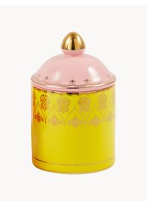 POLSPOTTEN Opbevaringsdåse Grandpa i porcelæn Gul, Guld, Rosa, Rosa Porcelæn Ø 9 x H 14 cm