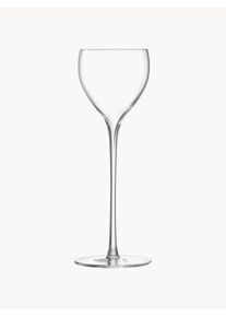 Lsa International Mouth-Blown Liqueur Glasses Savoy, Set of 2 Transparent Glass Ø 7 x H 18 cm, 110 ml